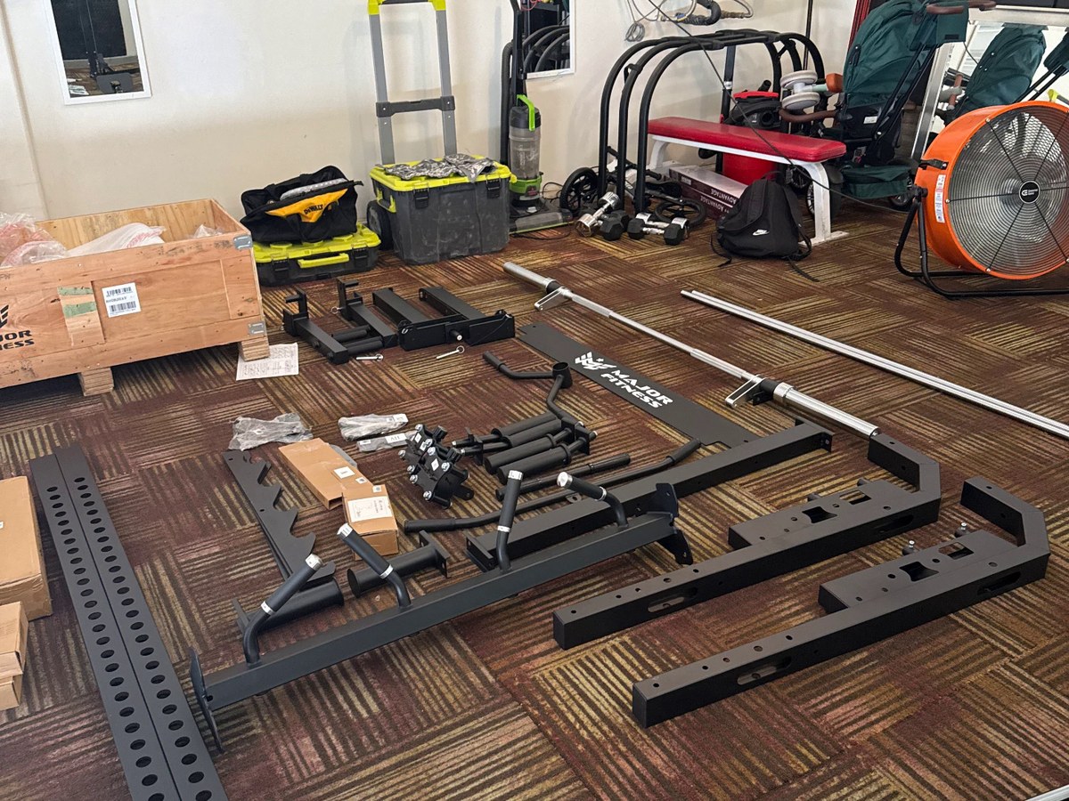 Major Fitness Smith Machine & Power Rack — before assembly