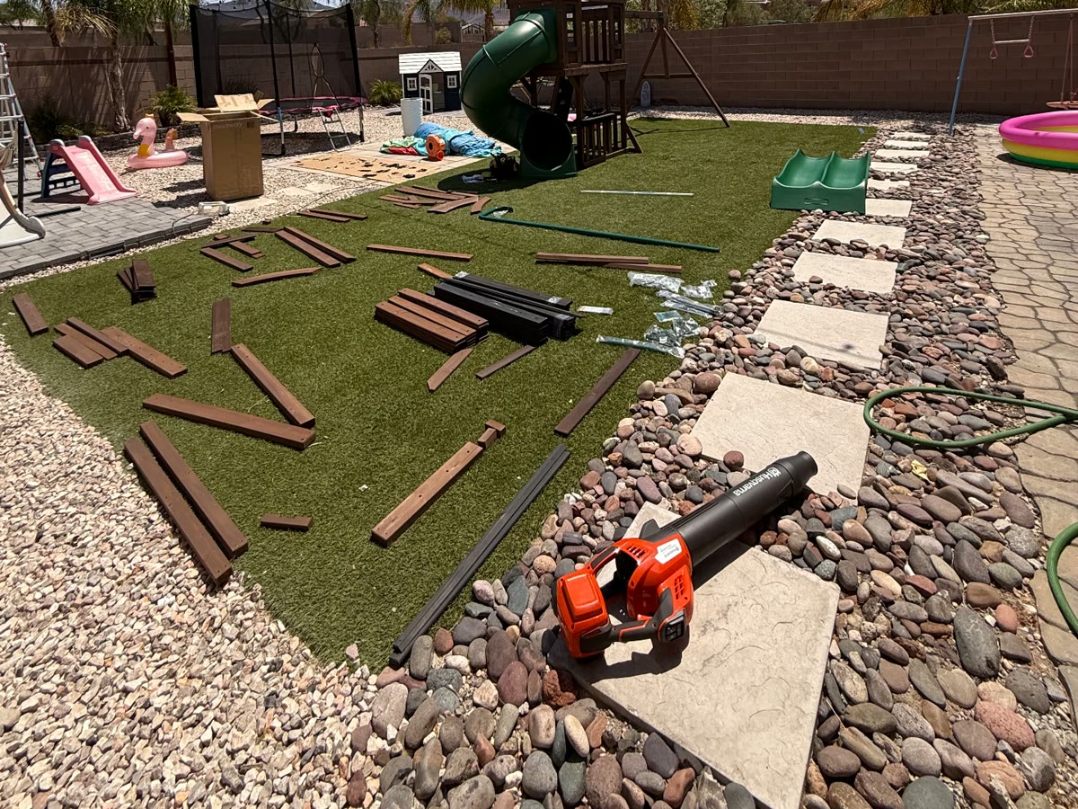 KidKraft Playset & Swing Set — before assembly