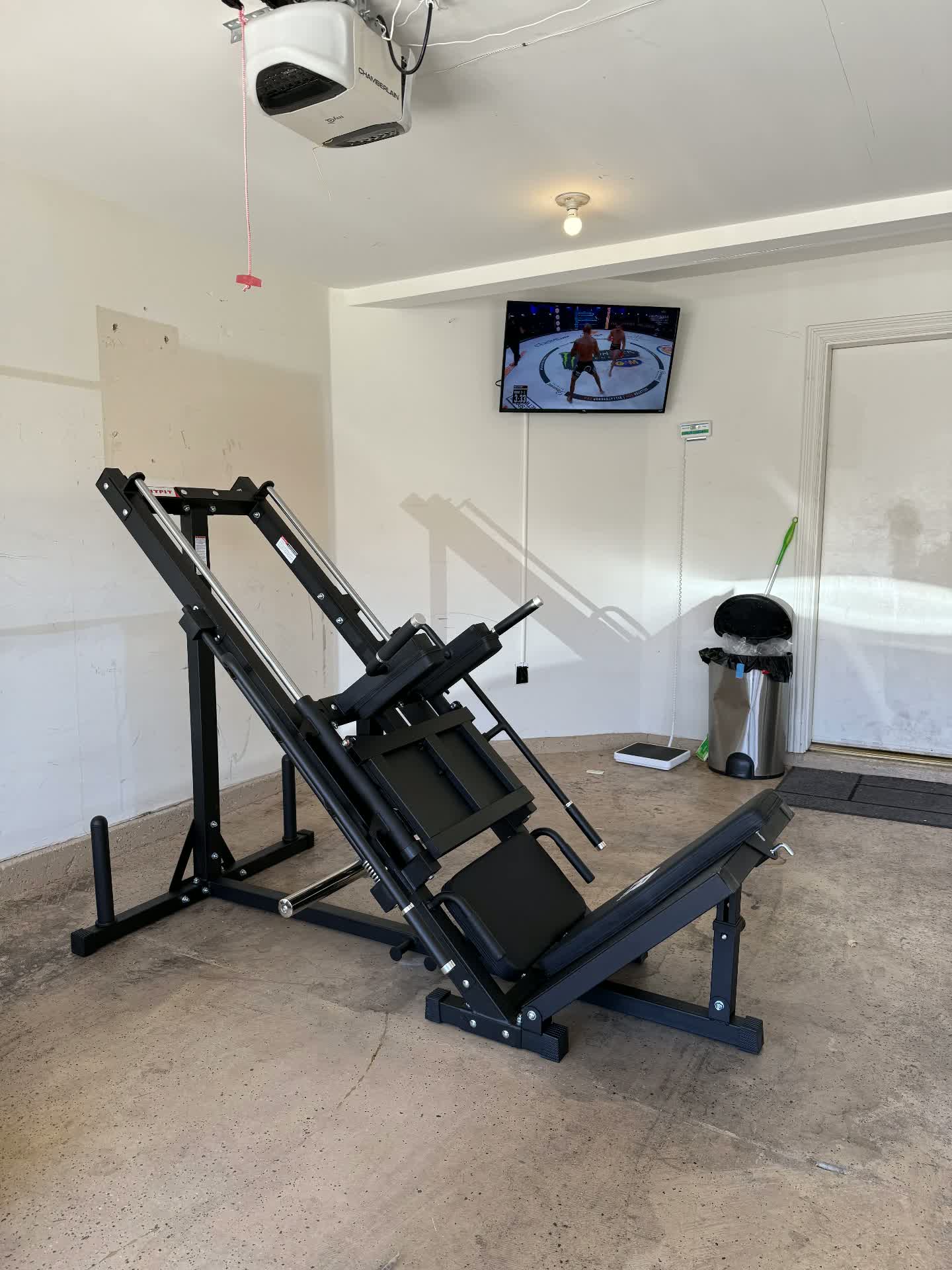 RitFit Leg Press & Hack Squat Machine — after assembly